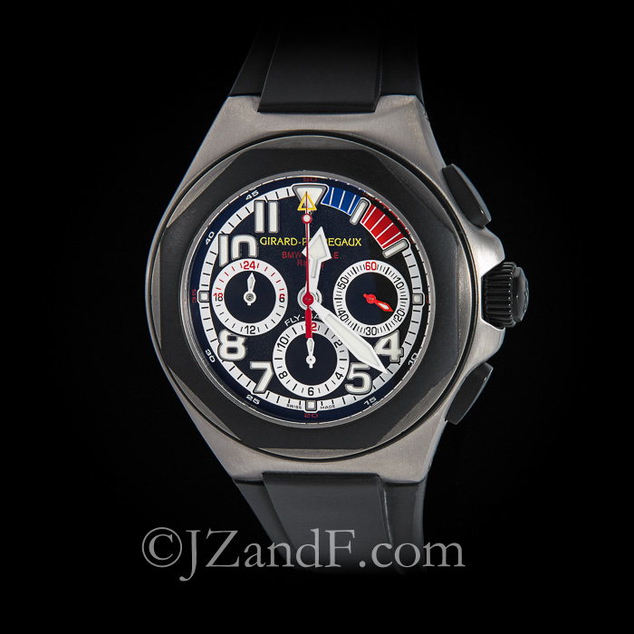 Girard Perregaux Men s Watch Laureato Evo BMW Oracle Racing Titanium Flyback Chronograph