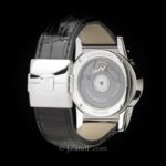 de Grisogono Men's Watch Instrumento Tondo Stainless Steel White Dial GMT (back)