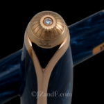 Montegrappa Modigliani Fountain Pen 18K Rose Gold Blue and White Swirl M (3jzandf)